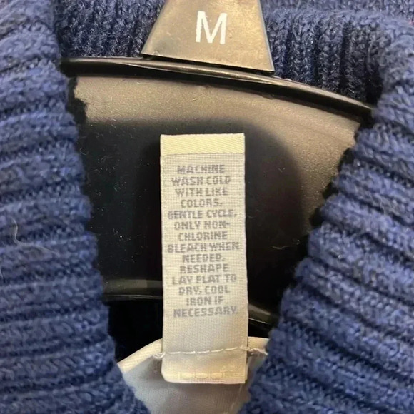 St. John’s Bay multicolored turtle neck sweater with side buttons size XS. - Picture 7 of 7